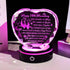 Crystal Heart Keepsake Gift for wife & husband